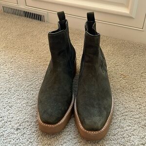 Silent D Suede Booties Size 10